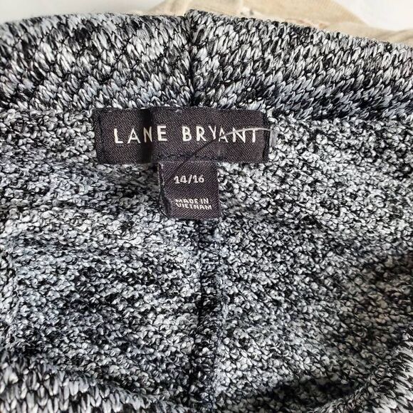 Lane Bryant Women’s Cowl Neck Sweater Size 14/16 Gray Marled Knit Pullover Long - Picture 5 of 7
